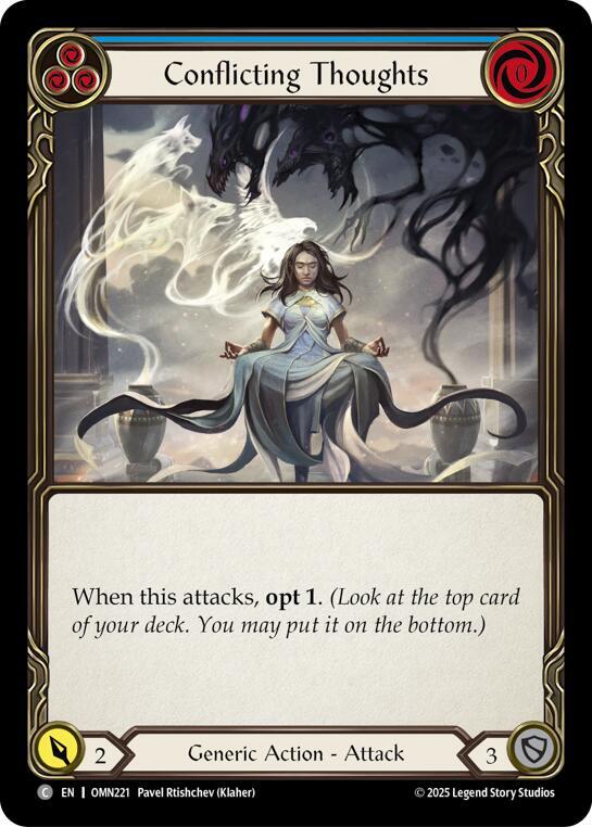 Conflicting Thoughts (Blue) card image