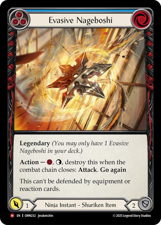 Evasive Nageboshi (Blue) card image