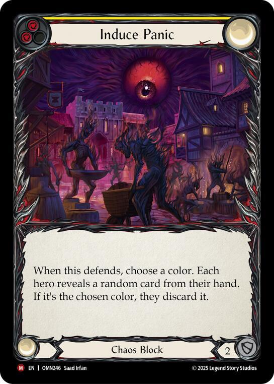 Induce Panic (Yellow) card image