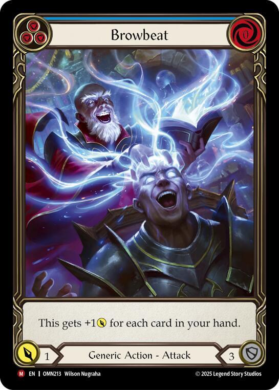 Browbeat (Blue) (Extended Art) card image