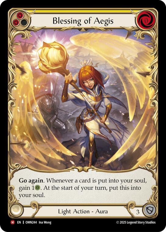 Blessing Of Aegis (Yellow) (Extended Art) card image