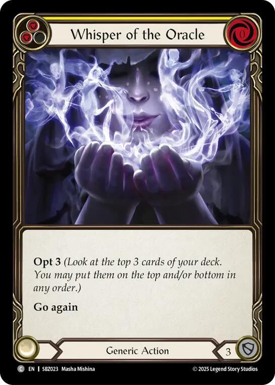 Whisper of the Oracle (Yellow) card image