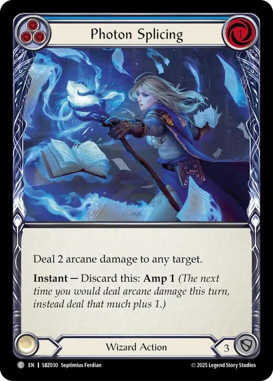 Photon Splicing (Blue) card image