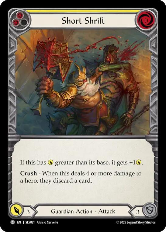 Short Shrift (Yellow) card image