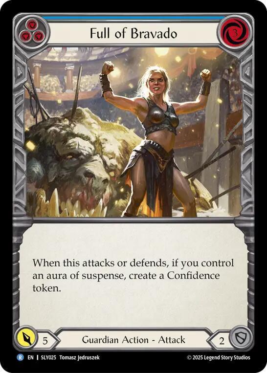 Full of Bravado (Blue) card image