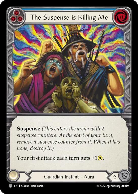 The Suspense is Killing Me (Blue) card image
