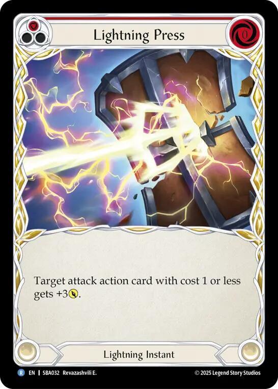Lightning Press (Red) card image