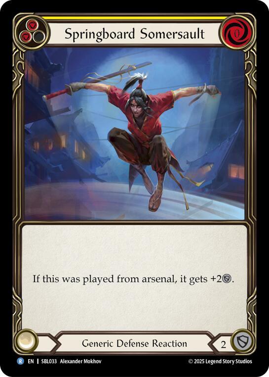 Springboard Somersault (Yellow) card image