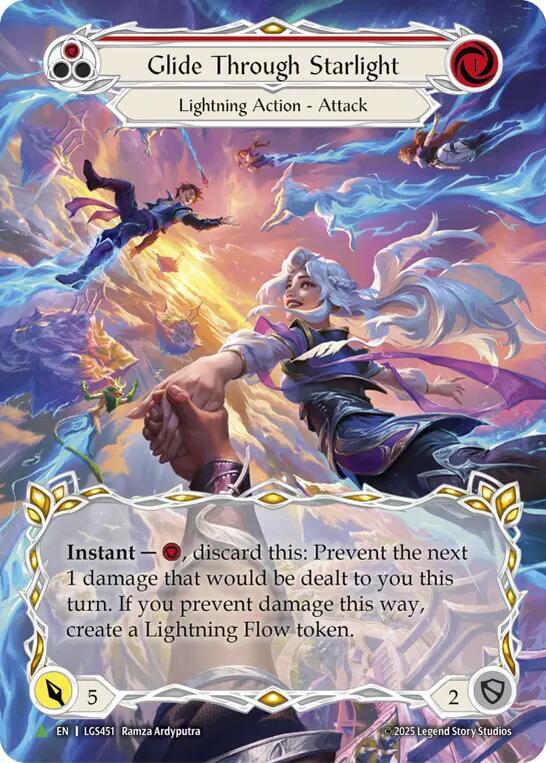 Glide Through Starlight (Red) card image
