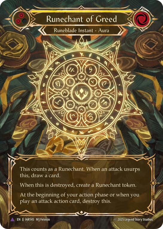 Runechant of Greed (Yellow)(Marvel) card image