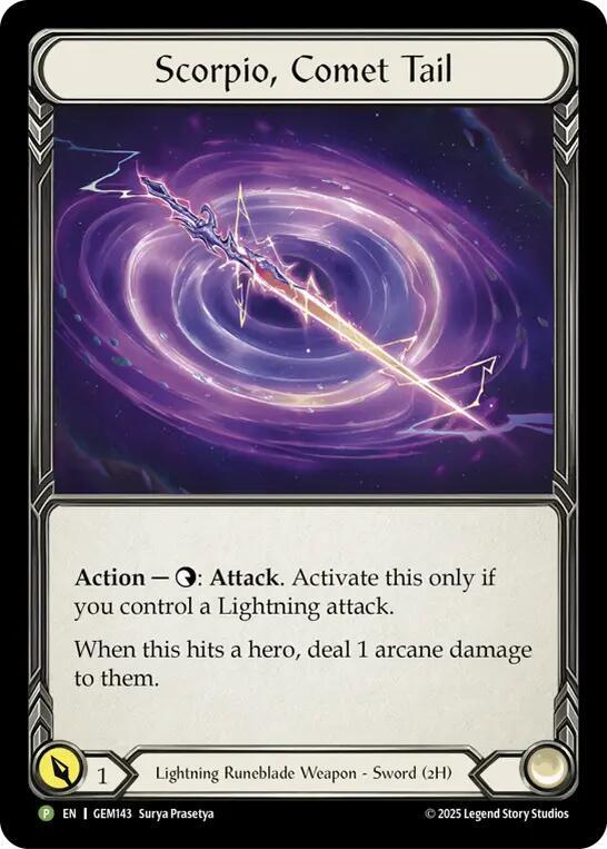 Scorpio, Comet Tail card image