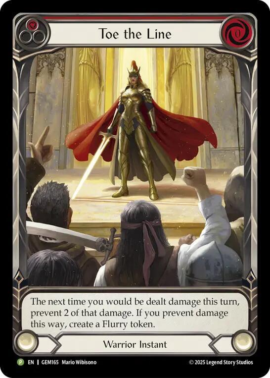 Toe the Line (Red) card image