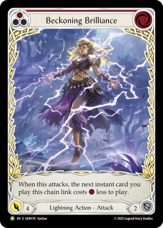 Beckoning Brilliance (Red) card image