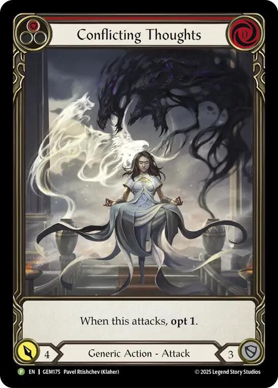 Conflicting Thoughts (Red) card image