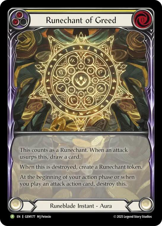 Runechant of Greed (Yellow) card image