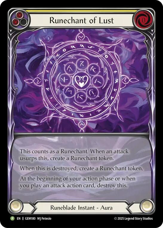 Runechant of Lust (Yellow) card image