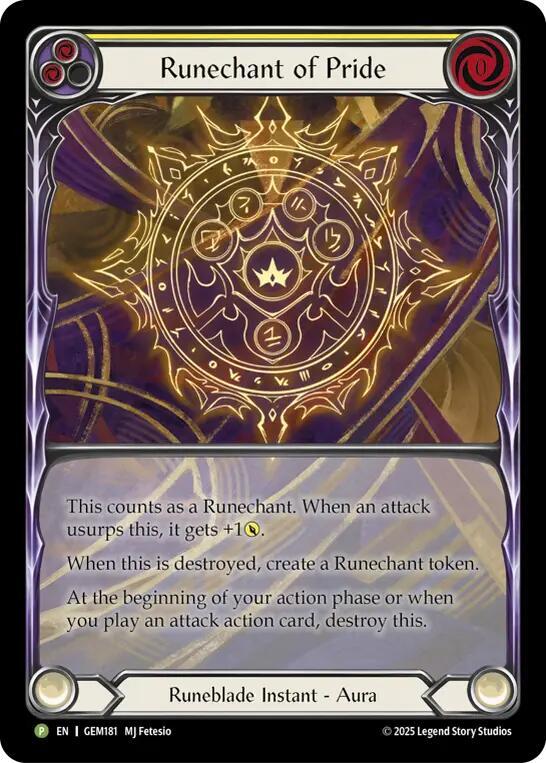 Runechant of Pride (Yellow) card image