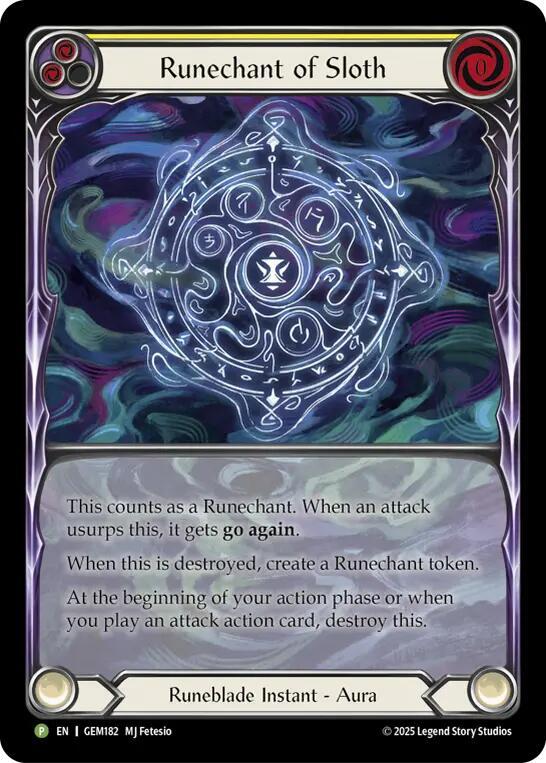 Runechant of Sloth (Yellow) card image