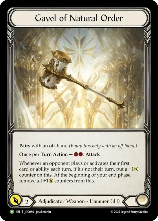 Gavel of Natural Order - JDG084 card image