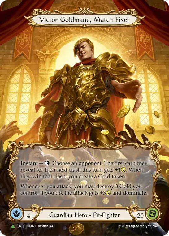 Victor Goldmane, Match Fixer (Marvel) - JDG071 card image