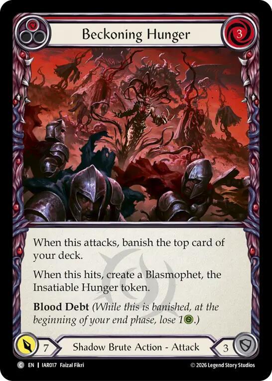 Beckoning Hunger (Red) card image