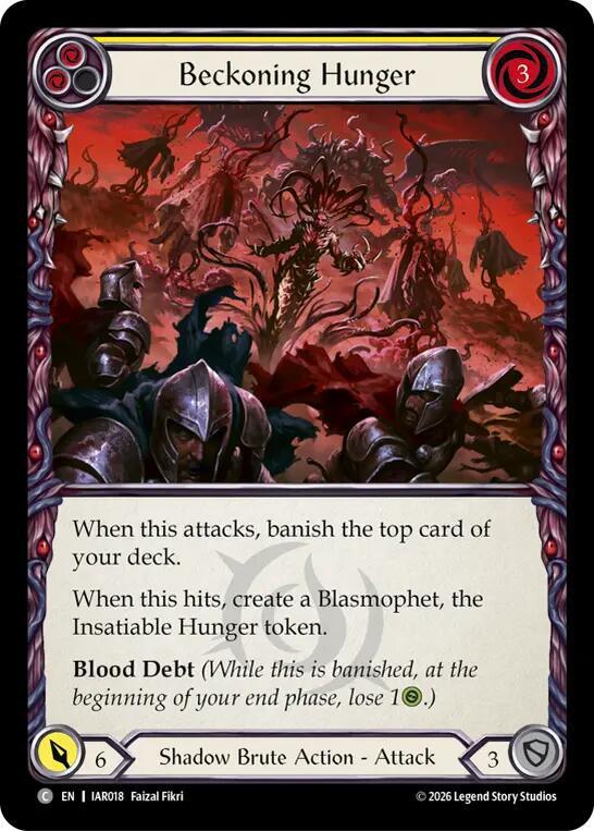 Beckoning Hunger (Yellow) card image
