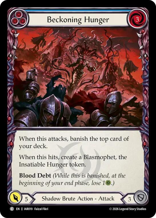 Beckoning Hunger (Blue) card image