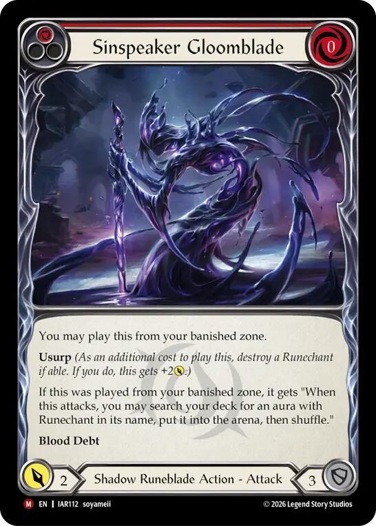 Sinspeaker Gloomblade card image