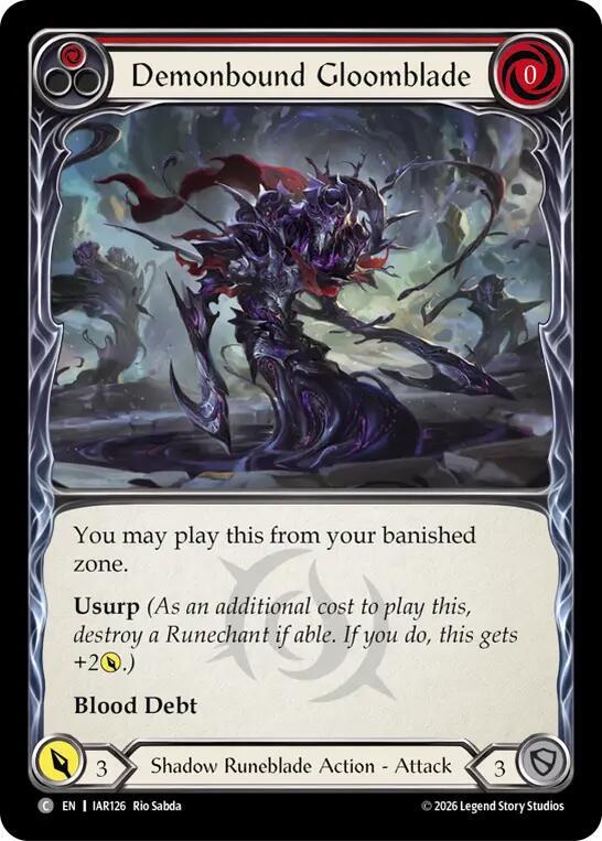 Demonbound Gloomblade (Red) card image