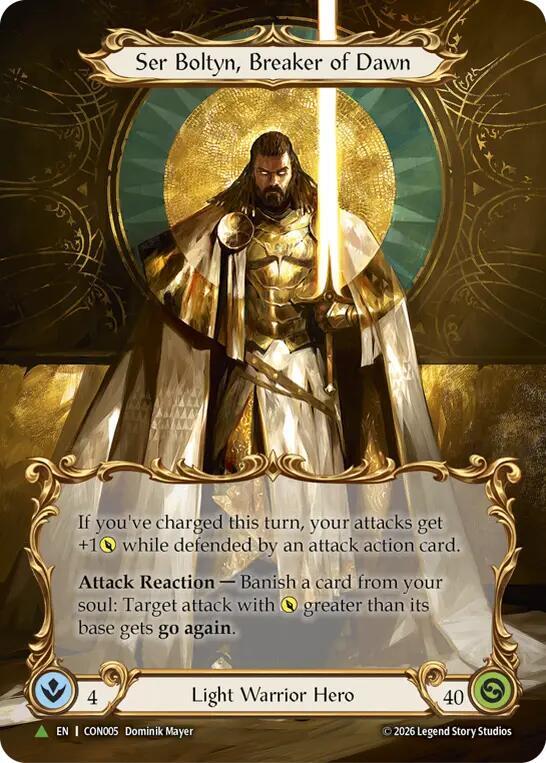 Ser Boltyn, Breaker of Dawn (Marvel) - CON005 card image
