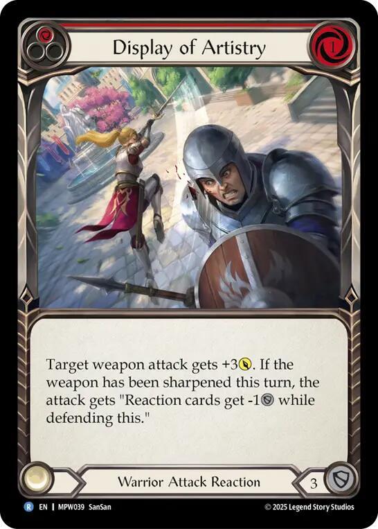 Display of Artistry (Red) card image