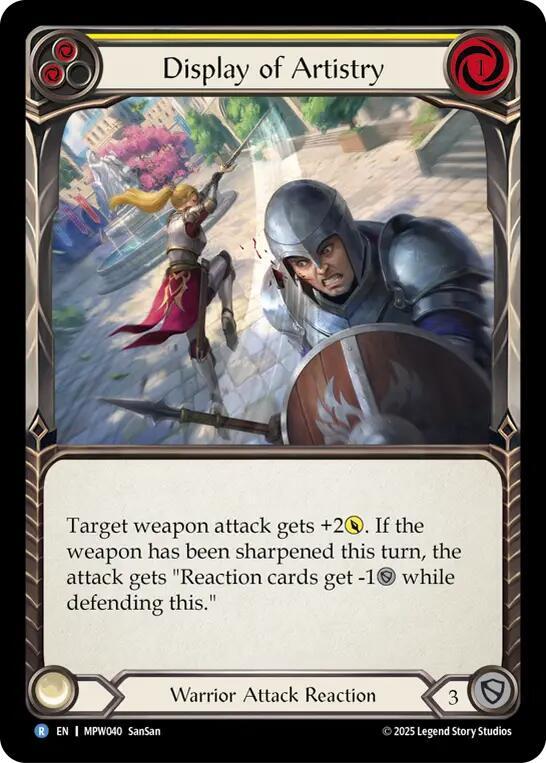 Display of Artistry (Yellow) card image