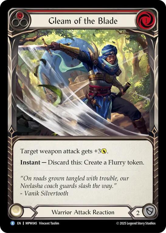 Gleam of the Blade (Red) card image