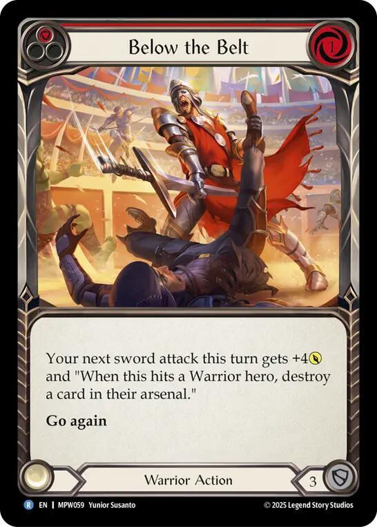 Below the Belt (Red) card image