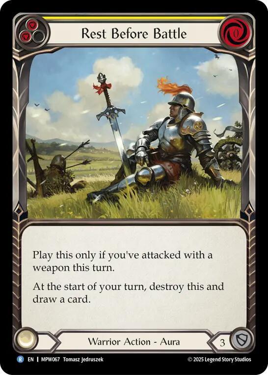 Rest Before Battle (Yellow) card image