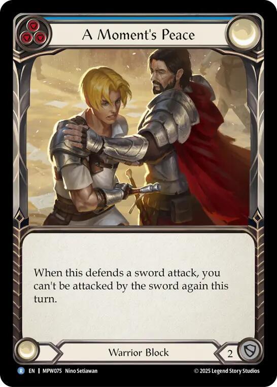 A Moment's Peace (Blue) card image
