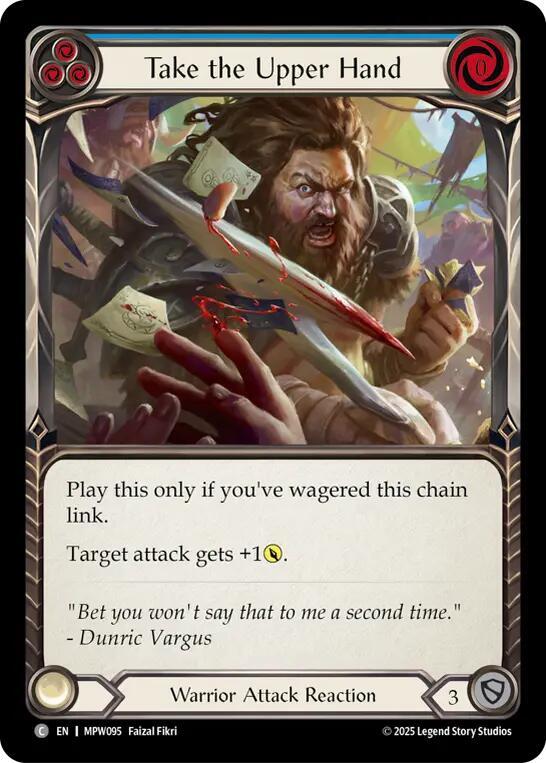 Take the Upper Hand (Blue) card image