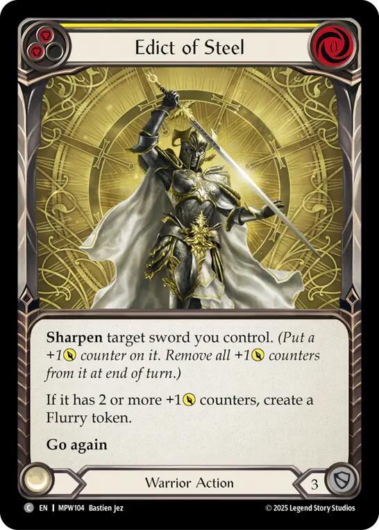 Edict of Steel (Yellow) card image