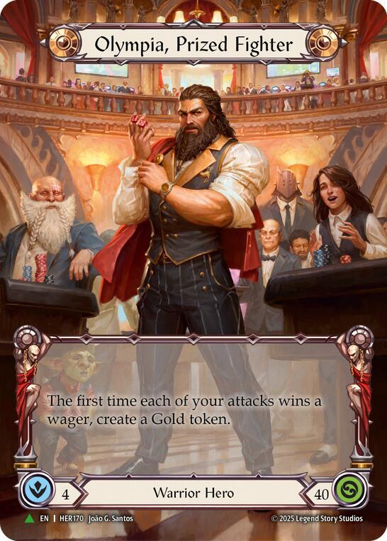 Olympia, Prized Fighter (Extended Art) - HER170 card image
