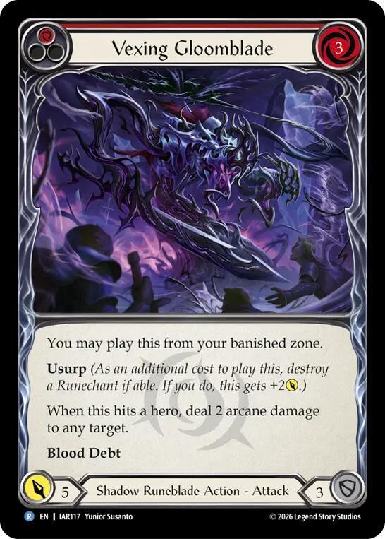 Vexing Gloomblade (Red) card image