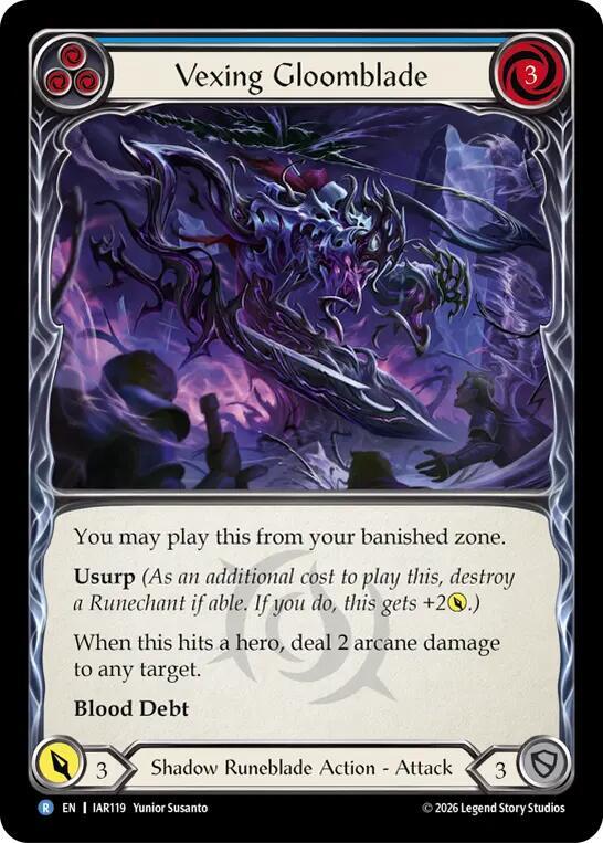 Vexing Gloomblade (Blue) card image