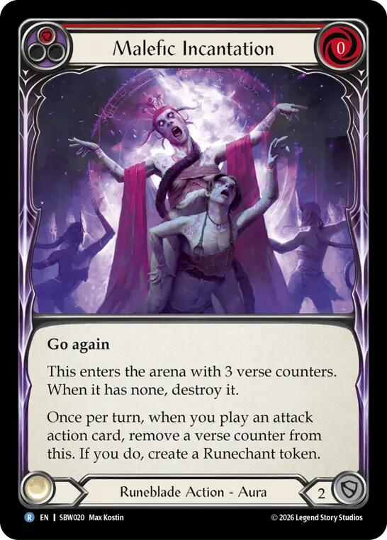 Malefic Incantation (Red) card image