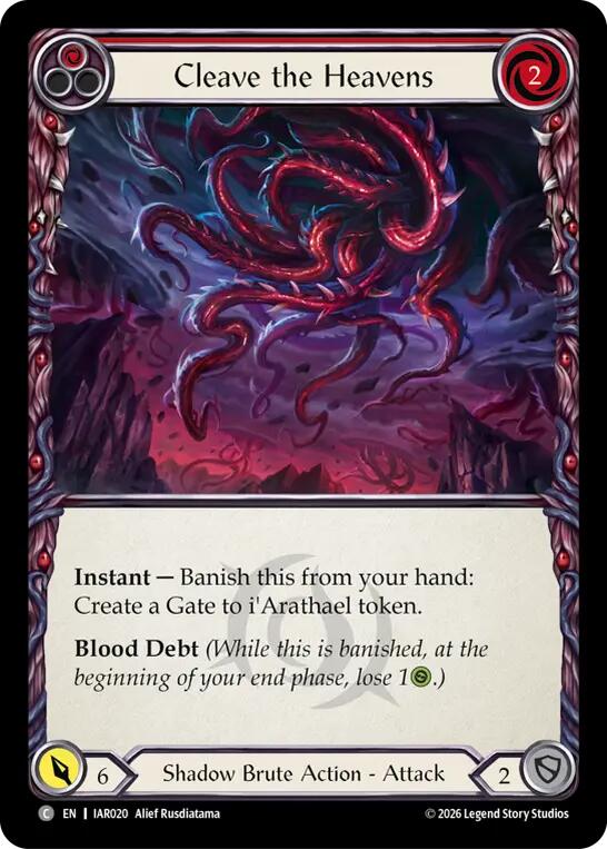 Cleave the Heavens (Red) card image