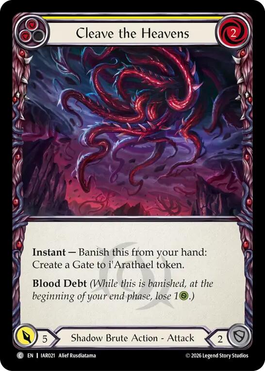 Cleave the Heavens (Yellow) card image