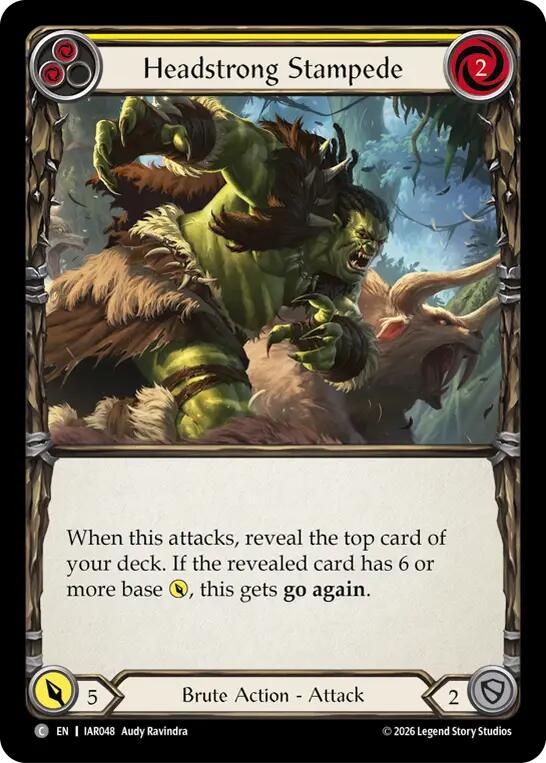 Headstrong Stampede (Yellow) card image