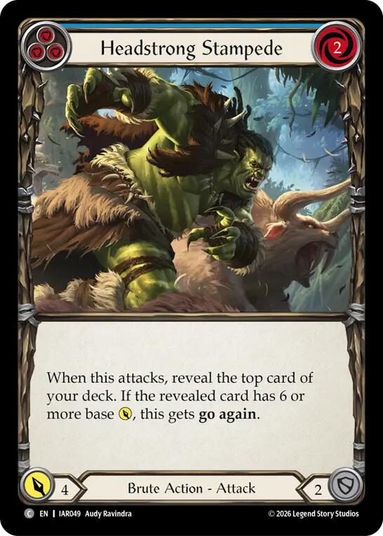 Headstrong Stampede (Blue) card image