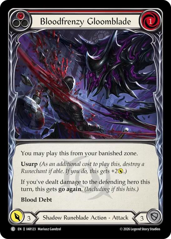Bloodfrenzy Gloomblade (Red) card image