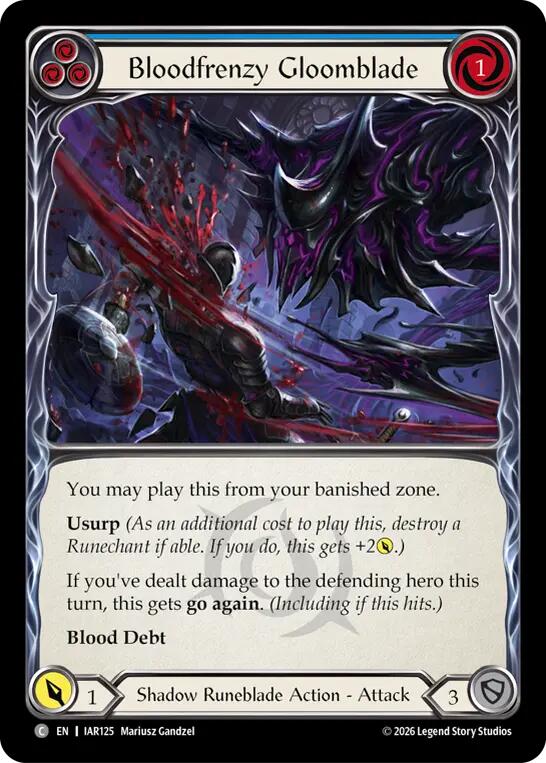 Bloodfrenzy Gloomblade (Blue) card image