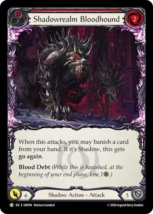 Shadowrealm Bloodhound (Red) card image