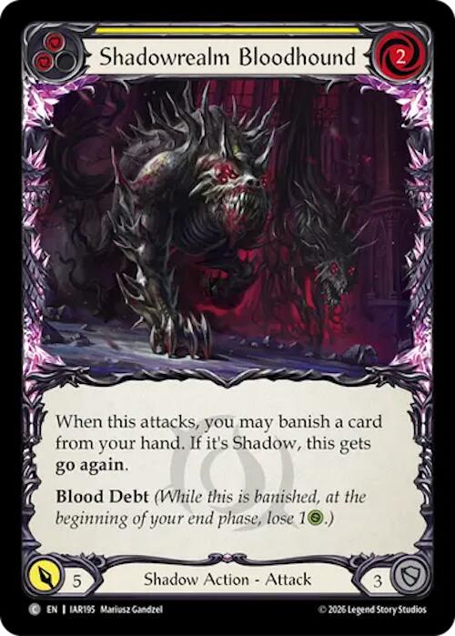 Shadowrealm Bloodhound (Yellow) card image